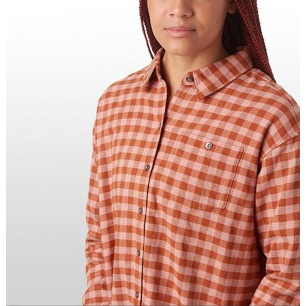 Patagonia Women's Driving Song Flannel Organic Cotton Plaid Shirt Size XS